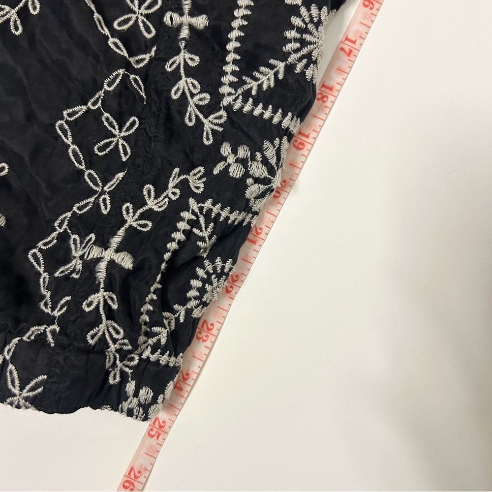 Johnny Was Peaches All Over Embroidered Pants Joggers Pete & Greta (size M) - Picture 10 of 13